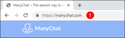Open Manychat Website in Browser