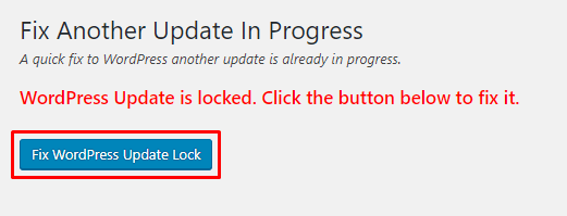 Update is Locked